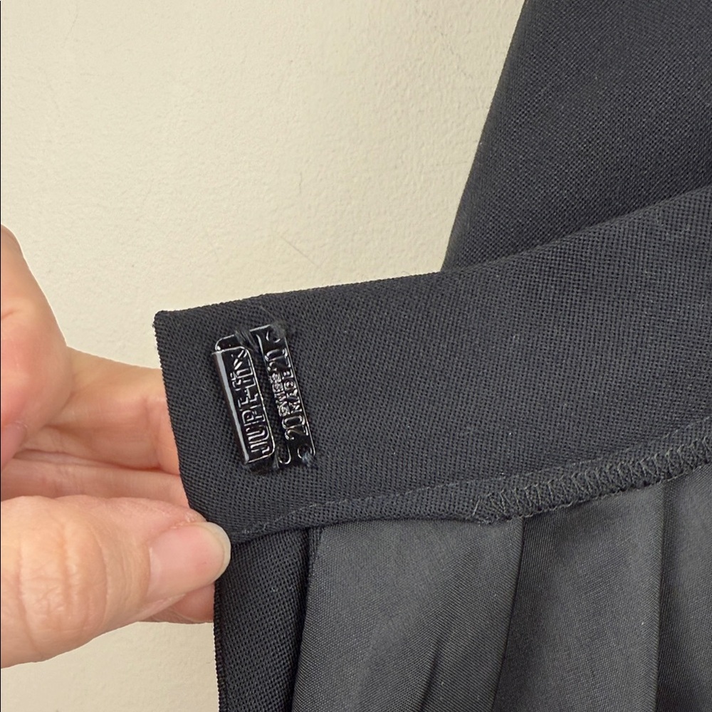VTG SAINT LAURENT rive gauche wool Elegant Black Women's wrap Skirt 38 - Picture 10 of 13
